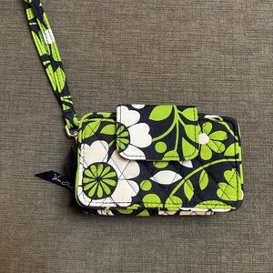 Vera Bradley wristlet Lucky You quilted fabric